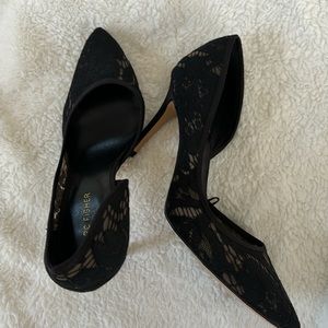 Lace Marc Fisher Black Pumps